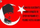 19 Mayıs ve 1.Yıldönümü kutlu olsun.